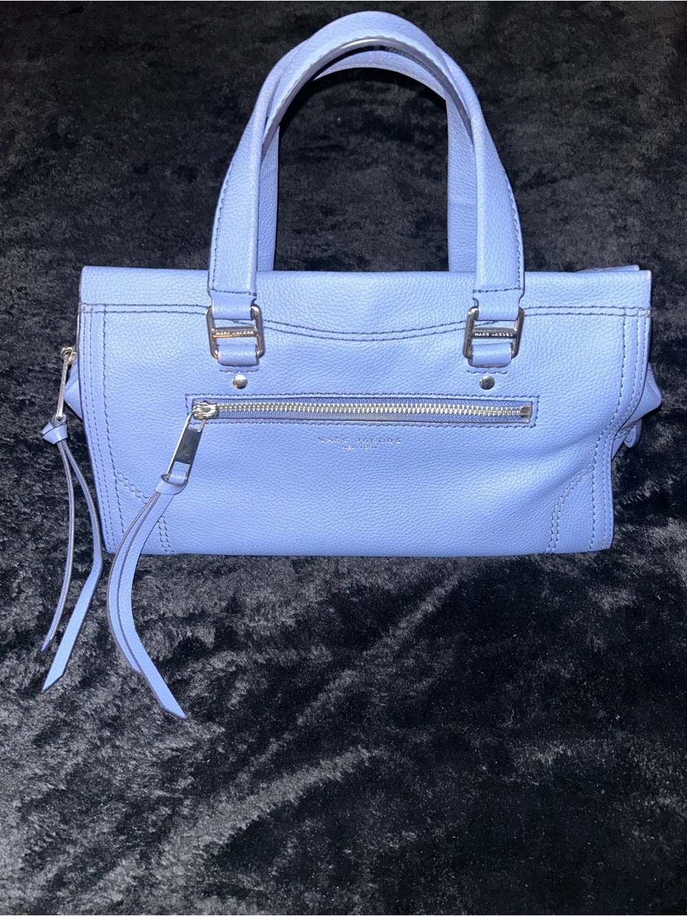 Marc Jacob’s Light Blue Leather Satchel Handbag